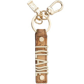 Alviero Martini - Portachiavi Charm Geo Classic Logo Lettering, Beige